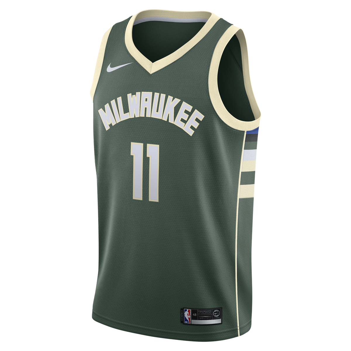 Milwaukee Bucks Nike Icon Edition Swingman Jersey - Hunter Green - Tyler Herro - Youth
