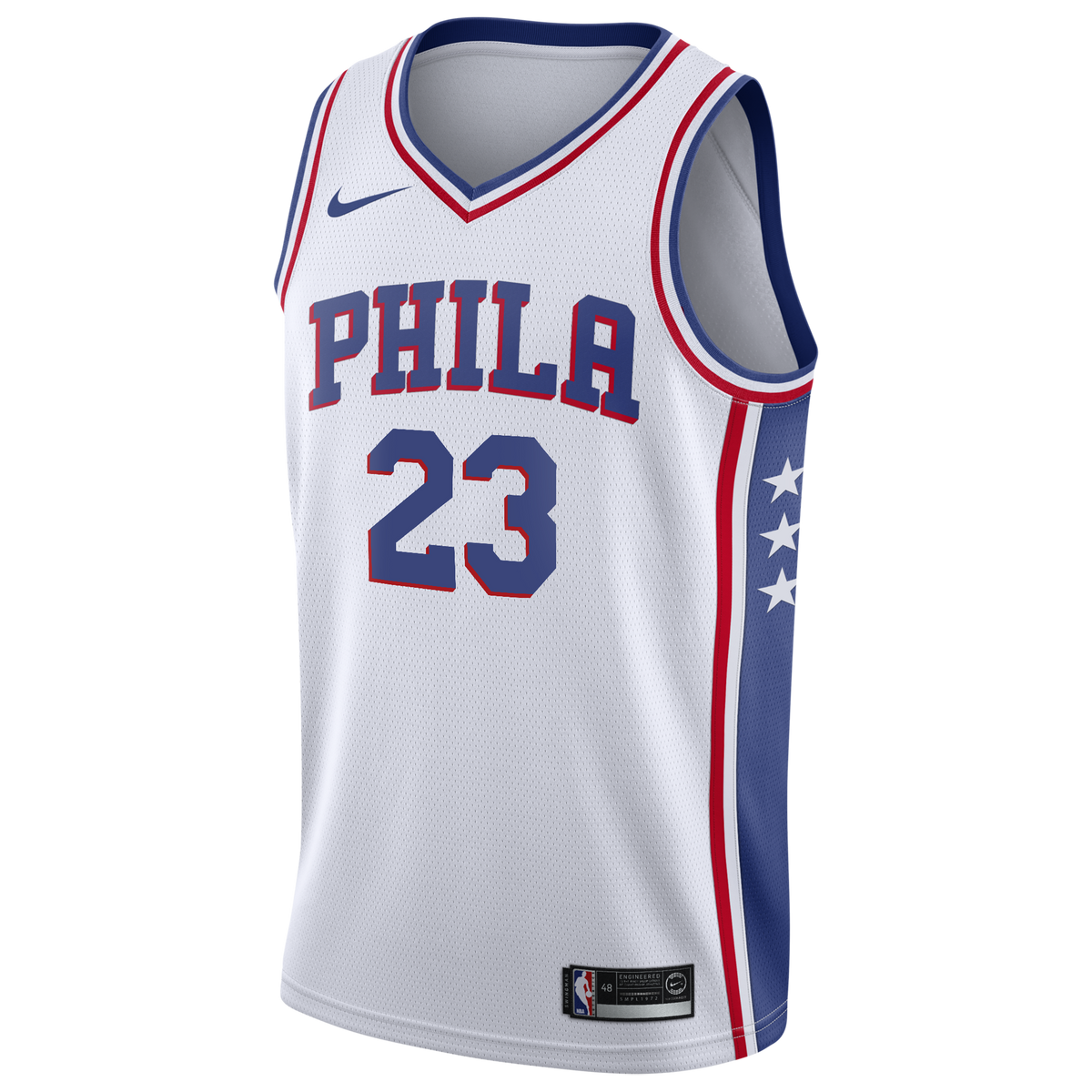 Philadelphia 76ers Nike Association Edition Swingman Jersey - White - Lebron James - Youth