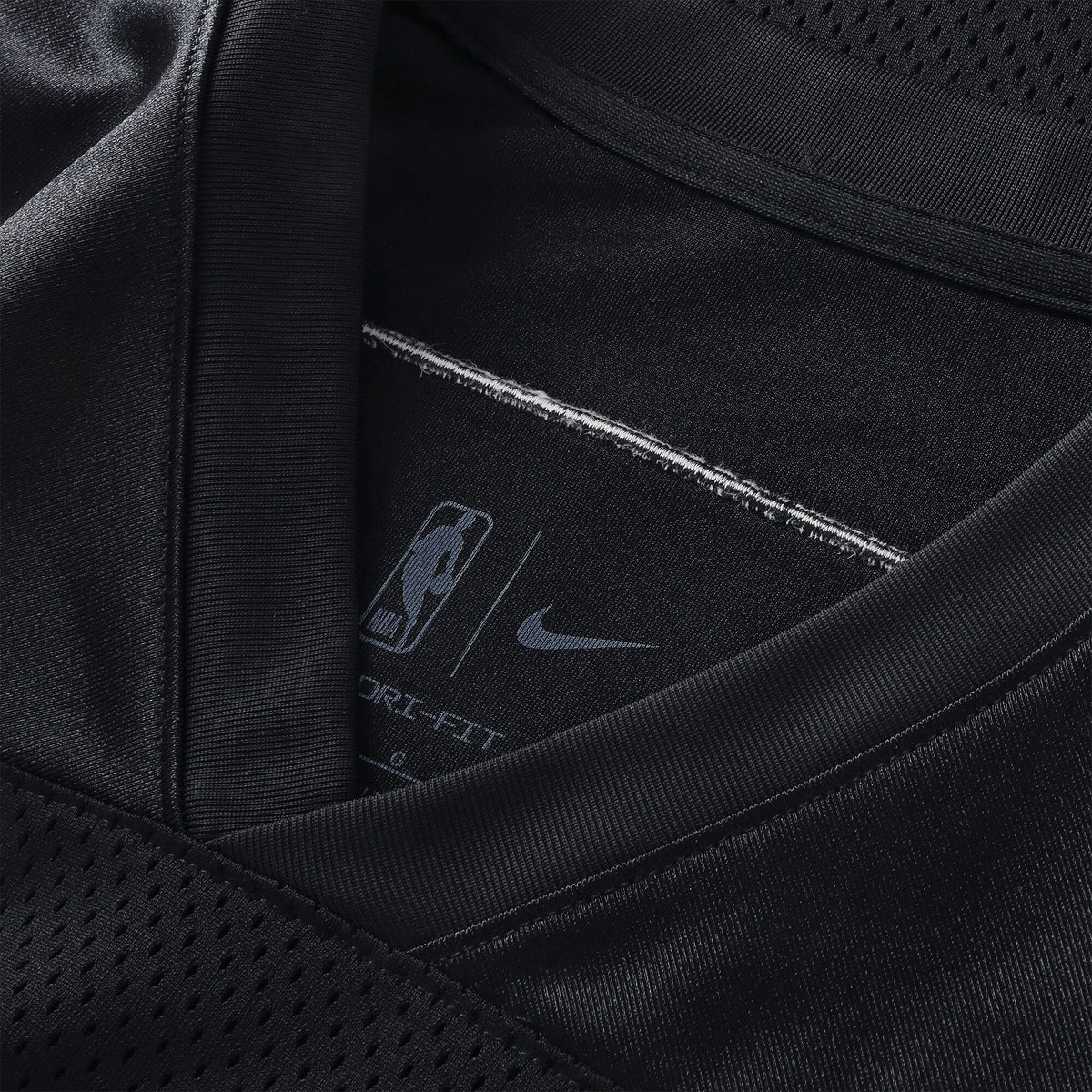 Boston Celtics Nike Courtside Football Jersey - Black - Mens