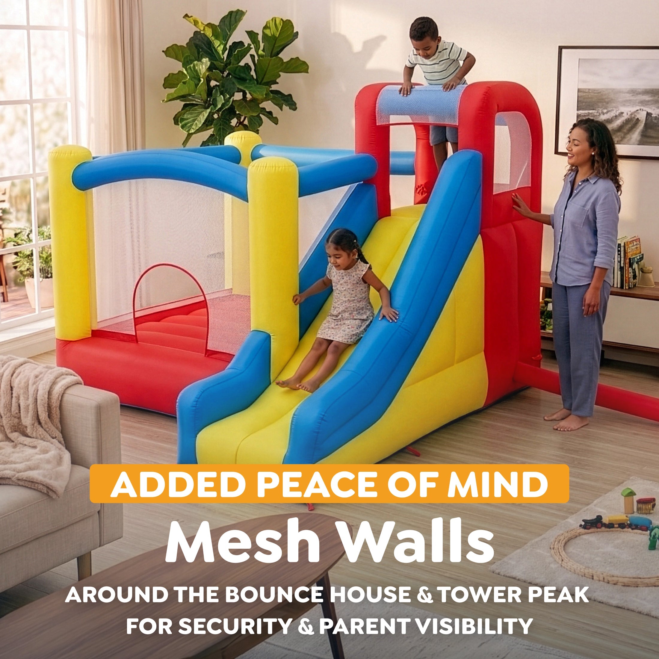 H2OGO! Slidetastic Kids Inflatable Mega Bounce Park
